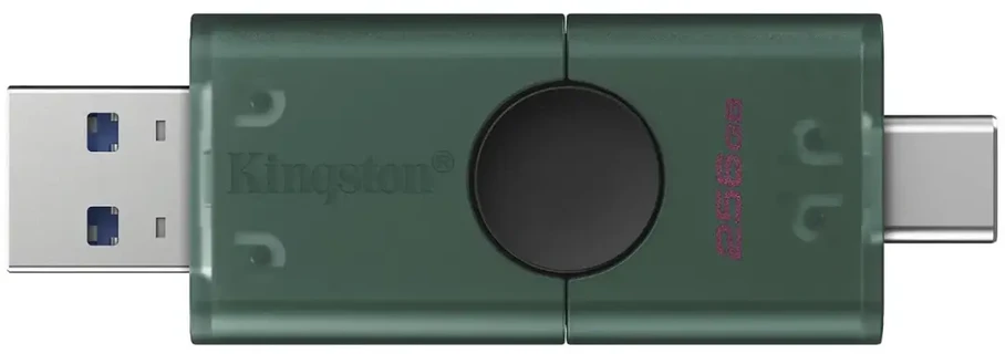 KINGSTON 256GB USB-A + USB-C 3.2 Gen 1 DataTraveler DuoG2