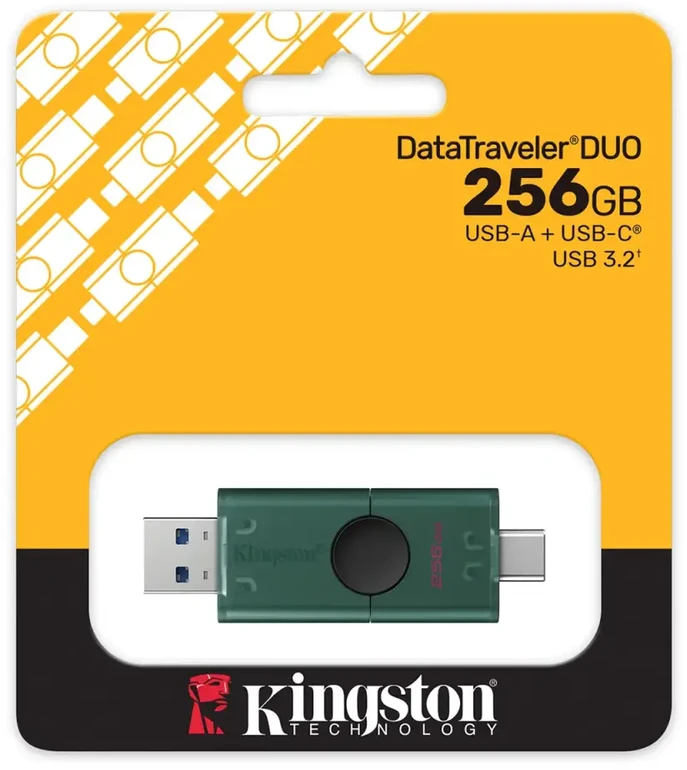 KINGSTON 256GB USB-A + USB-C 3.2 Gen 1 DataTraveler DuoG2