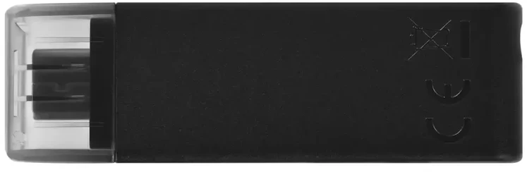 Kingston pendrive 64GB USB-C DT70 juoda