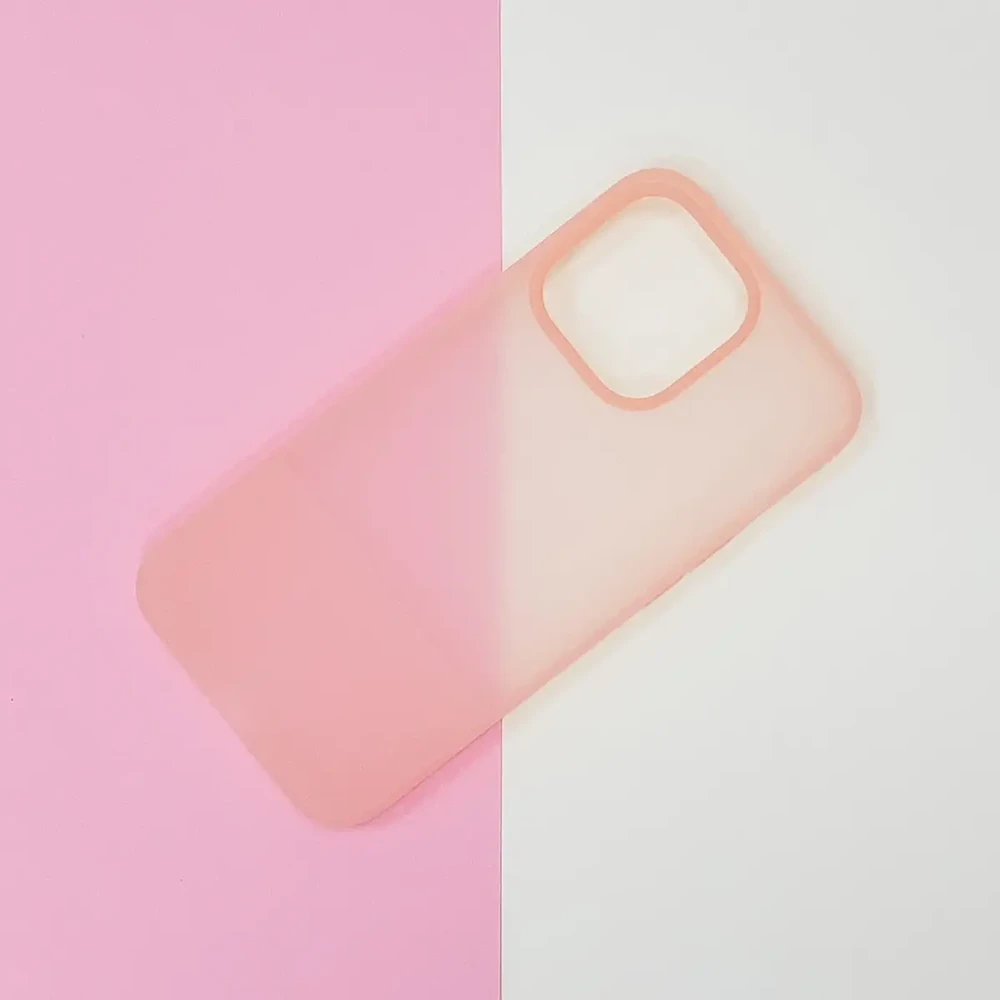 Kingxbar Plain Series Apple iPhone 13 Pro silikoninis dėklas telefonui rožinės spalvos