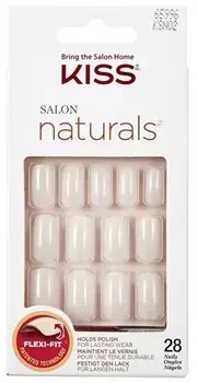 KISS Natūralūs nagai, tinkami lakavimui 65996 Salon Naturals (Nagai) 28 vnt.