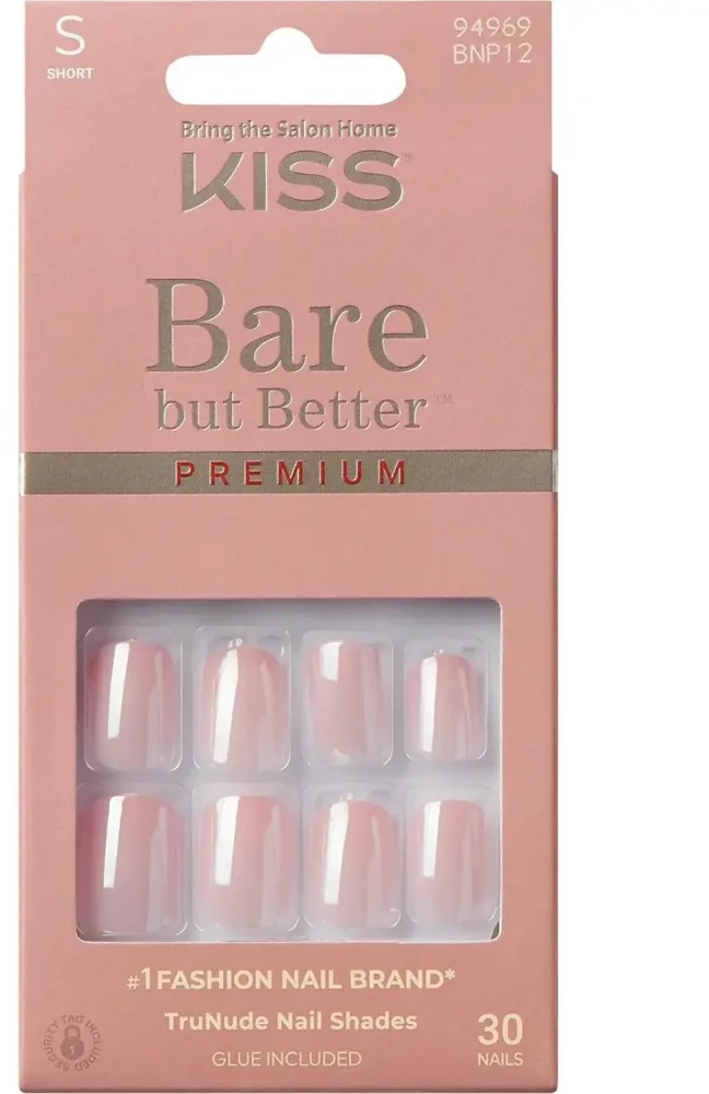 KISS Bare-But-Better Premium Gel Nails 30 pcs