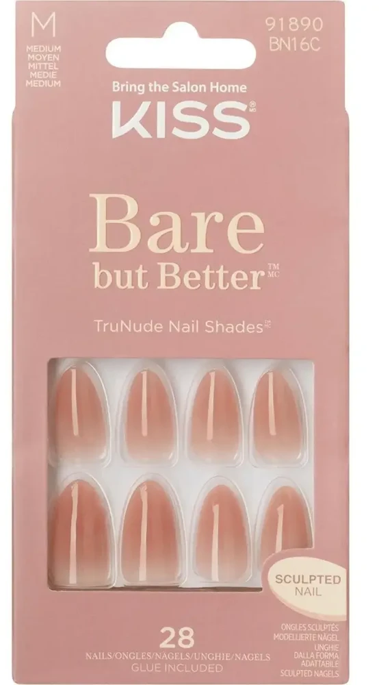 KISS Bare-But-Better Gel Nails 28 pcs
