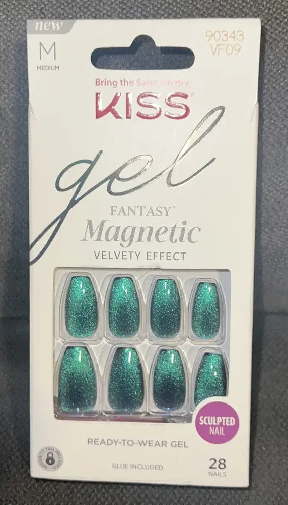 KISS Geliniai nagai Gel Fantasy Magnetic (Chameleonas) 28 vnt.