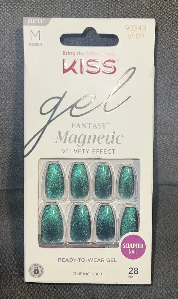KISS Geliniai nagai Gel Fantasy Magnetic (Chameleonas) 28 vnt.
