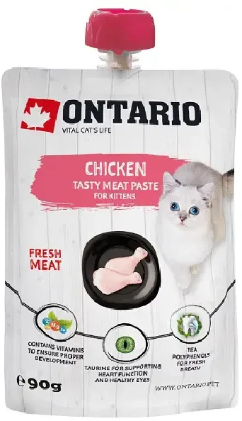 Ontario Kitten vištiena Fresh Meat 90g (Pasta)