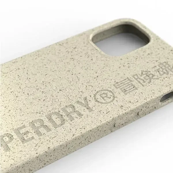 SuperDry Snap Apple iPhone 12 mini Compostable dėklas telefonui smėlio spalvos 42623