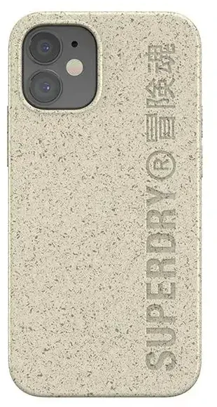 SuperDry Snap Apple iPhone 12 mini Compostable dėklas telefonui smėlio spalvos 42623