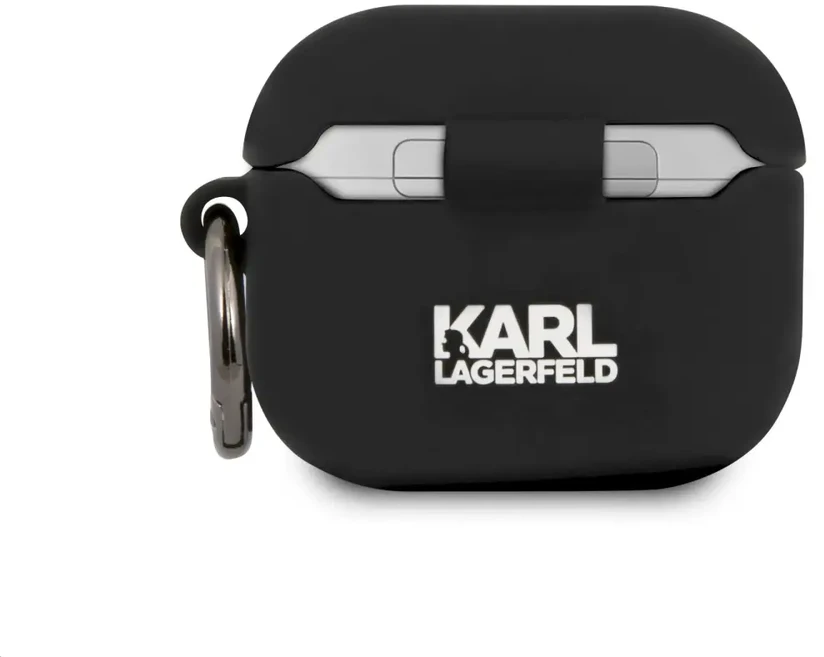 Karl Lagerfeld - Karl Lagerfeld Rue St Guillaume Silikoninis dėklas for AirPods 3 Juodas