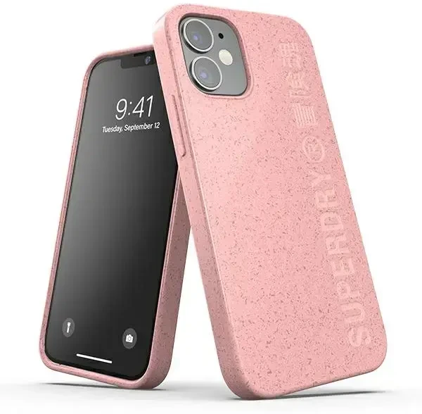 Karl Lagerfeld SUPERDRY SNAP DĖKLAS KOMOSTUOJAMAS IPHONE 12 MINI Rožinis