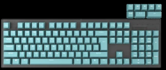 Klaviatūra Genesis Lead 300 mėtų Double Shot Keycaps