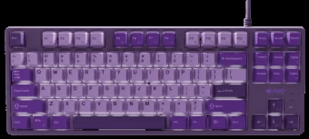 Klaviatūra žaidimams Fury Kanabo K2 US su laidu mechaninė podświetlena violetinė
