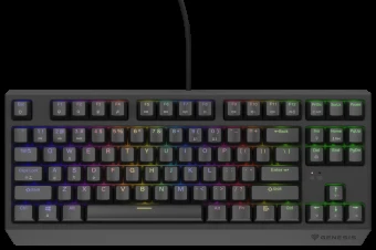 Klaviatūra žaidimams Genesis Thor 230 Outemu Raudona su laidu mechaninė su pašvietimu juoda