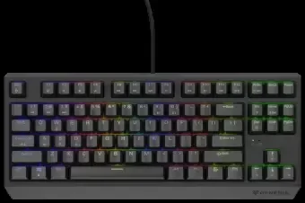 Klaviatūra žaidimams Genesis Thor 230 Outemu Raudona su laidu mechaninė su pašvietimu juoda