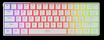 Genesis Klaviatūra žaidimams Thor 660 G2 Gateron Raudona belaidė mechaninė su pašvietimu balta
