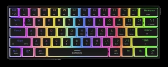 Genesis Klaviatūra žaidimams Thor 660 G2 Gateron Raudona belaidė mechaninė su pašvietimu juoda