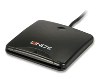 Išmanusis Kortelių Skaitytuvas - LINDY USB 2.0 Išmanusis Kortelių Skaitytuvas, Juodas