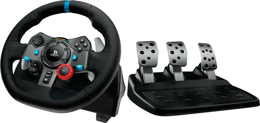 Klaviatūra LOGITECH G29 Driving Force lenktyninis vairas, skirtas PlayStation 5 ir PlayStation 4 - juodas - USB - PLUGCG - WWi-9006 - vairas