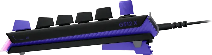Klaviatūra žaidimams Logitech G512 X 75 przewodowa magnetyczno-mechaniczna podświetlana juoda
