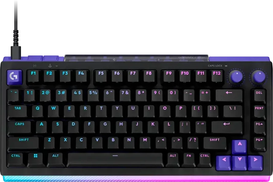 Klaviatūra žaidimams Logitech G512 X 75 przewodowa magnetyczno-mechaniczna podświetlana juoda