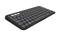 Belaidė klaviatūra Logitech PEBBLE KEYS 2 K380S, Grafito spalvos, Išdėstymas: US tarptautinis (Qwerty)