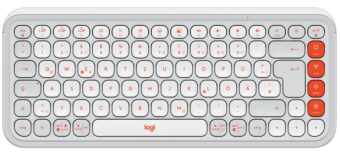 Klaviatūra LOGITECH POP ICON KEYS - OFF Baltas - US INT'L - BT - INTNL-973
