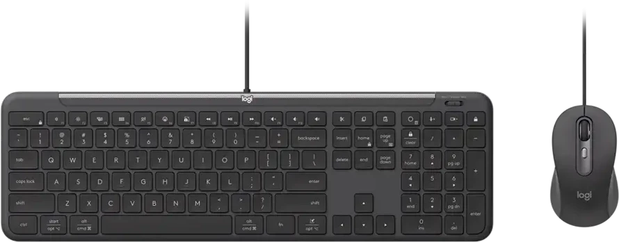 Klaviatūra LOGITECH su laidu COMBO MK620 verslui - GRAPHITE - PAN - USB - NORDIC-613 - USB-C MK620B