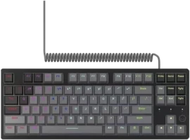 LORGAR Azar 514TKL, su laidu RGB mechaninė klaviatūra žaidimams, juodas, EN išdėstymas