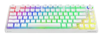 Klaviatūra mechaninė belaidė SAVIO PHENIX Baltas Gateron Geltona, Pudding