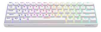 Savio Klaviatūra mechaninė WHITEOUT X2 OUTEMU Peach Silent, Hot Swap