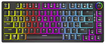 Klaviatūra žaidimams Savio Phenix Gateron Raudona Pro Pudding belaidė mechaninė su pašvietimu juoda