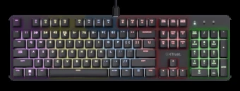 Trust GXT 871 Zora QWERTY US English - USB klaviatūra žaidimams (juodas)