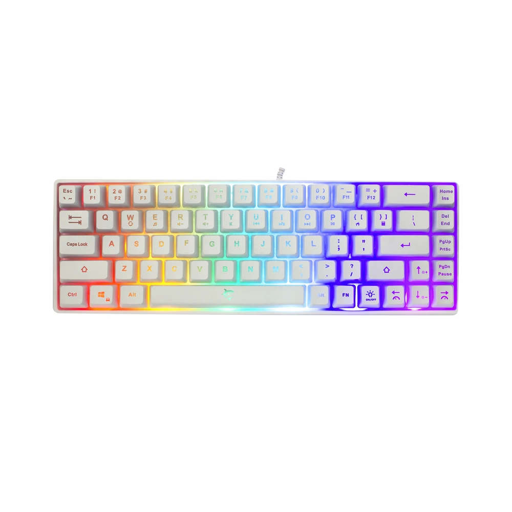 Klaviatūra White Shark Baltas Shark GK-2201 Ronin baltas US