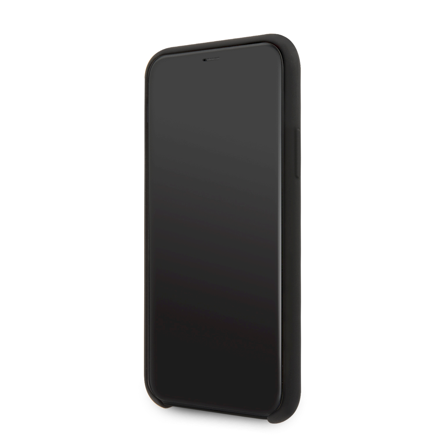 Karl Lagerfeld KLHCN58SLFKBK iPhone 11 Pro kietas dėklas juodas / juodas silikoninis ikoninis