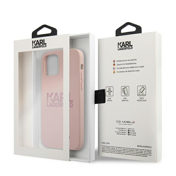 Karl Lagerfeld SuperDry Snap Apple iPhone 12 mini skaidrus Dėklassrebrny/sidabrinis 42590