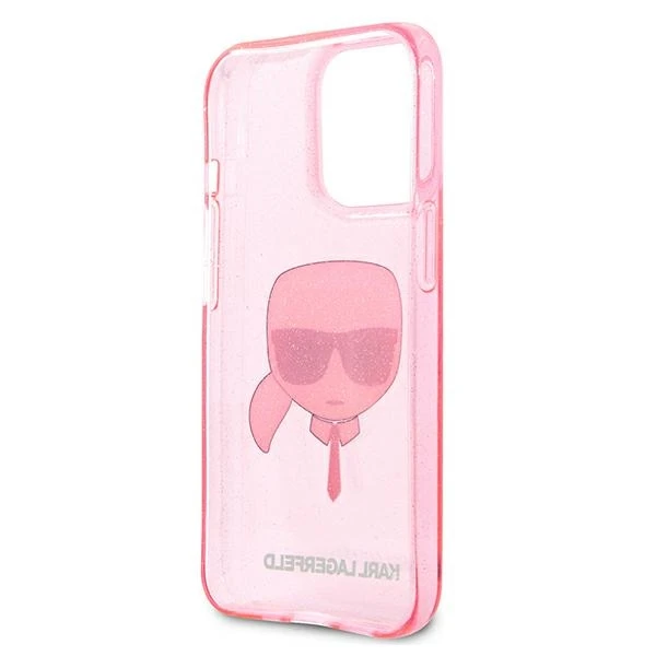 Dėklas Karl Lagerfeld KLHCP13LKHTUGLP, skirtas iPhone 13 Pro / 13, rožinis