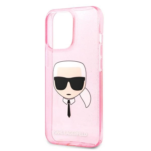 Dėklas Karl Lagerfeld KLHCP13LKHTUGLP, skirtas iPhone 13 Pro / 13, rožinis