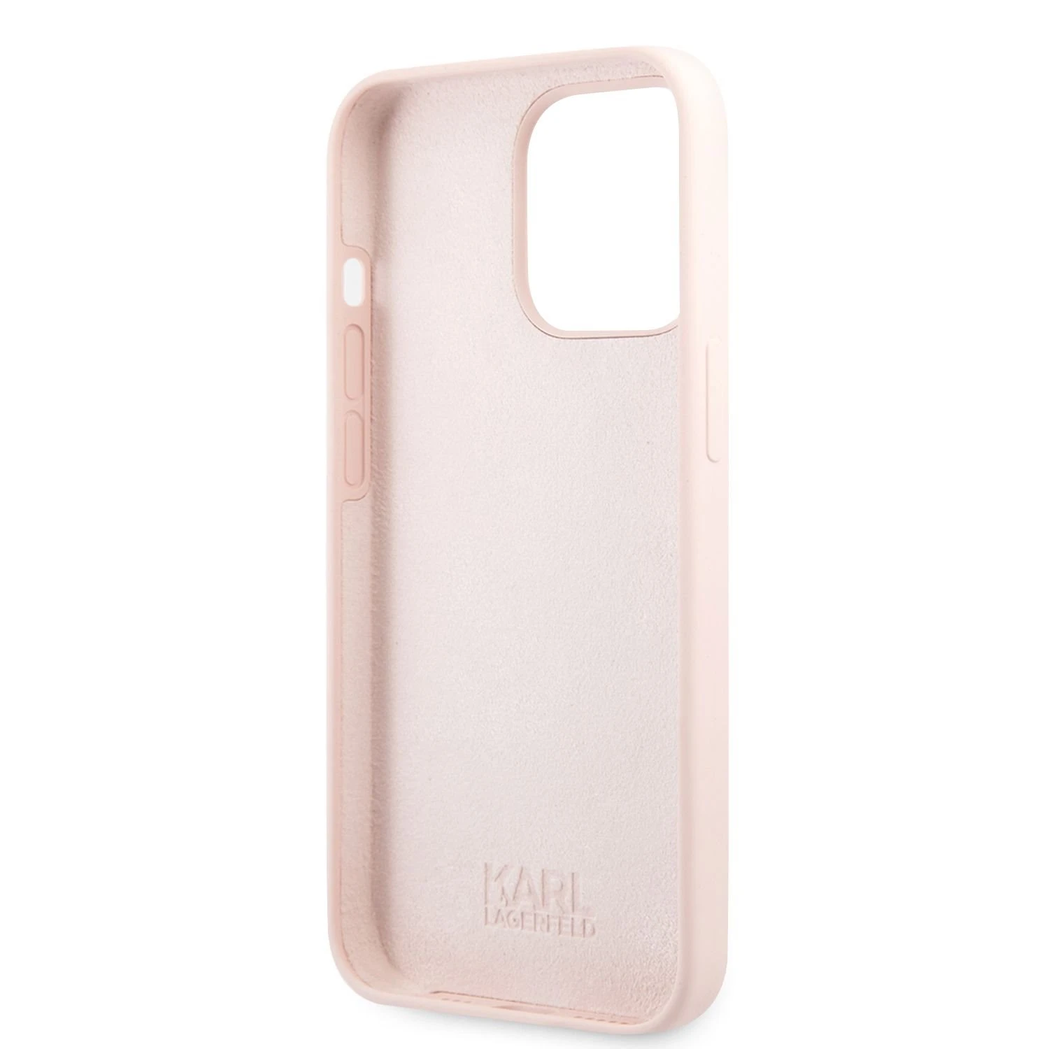 Karl Lagerfeld KLHCP13LSLKHLP Apple iPhone 13 Pro / 13 6,1″ light rožinės spalvos kietas dėklas Silicone Karl`s