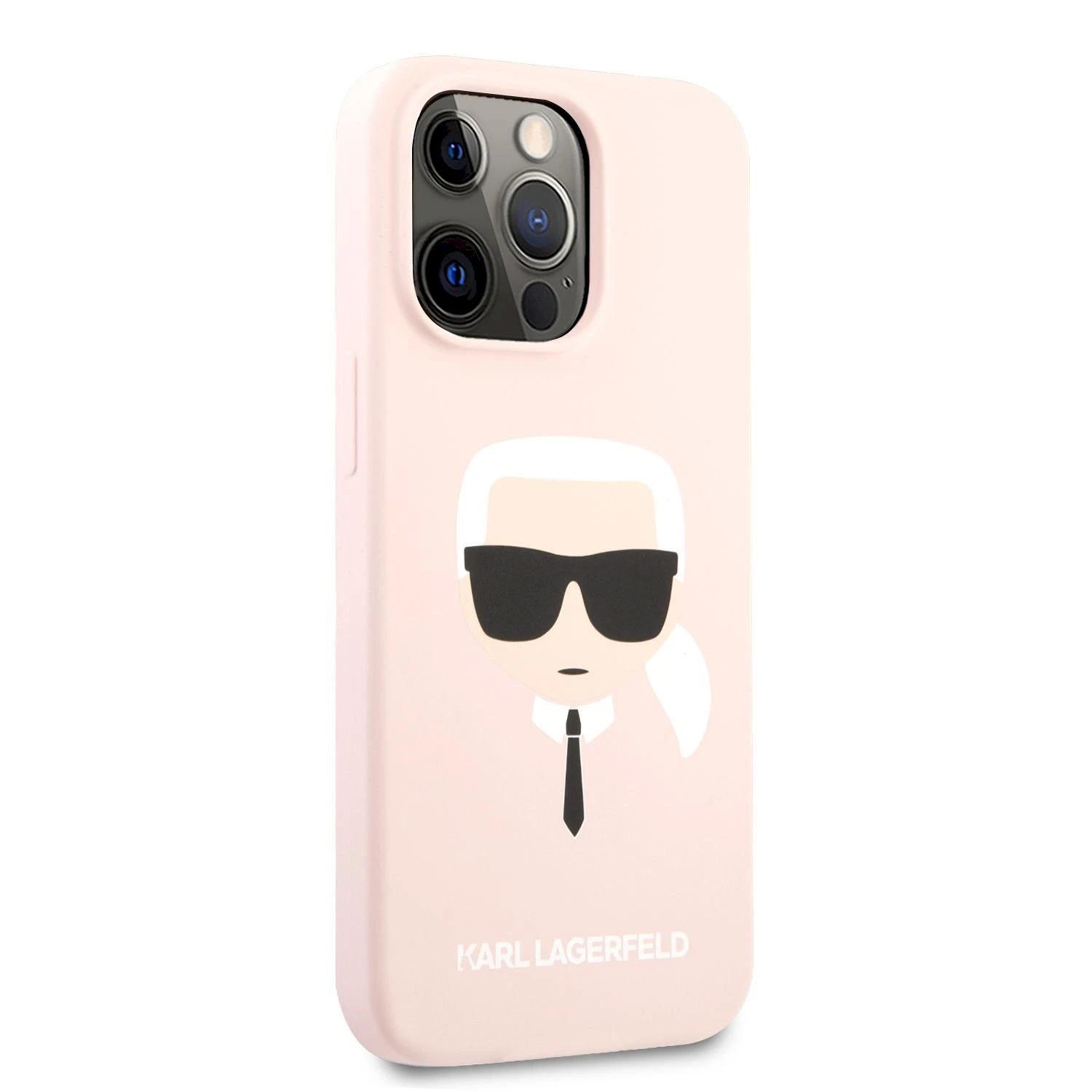 Karl Lagerfeld KLHCP13LSLKHLP Apple iPhone 13 Pro / 13 6,1″ light rožinės spalvos kietas dėklas Silicone Karl`s
