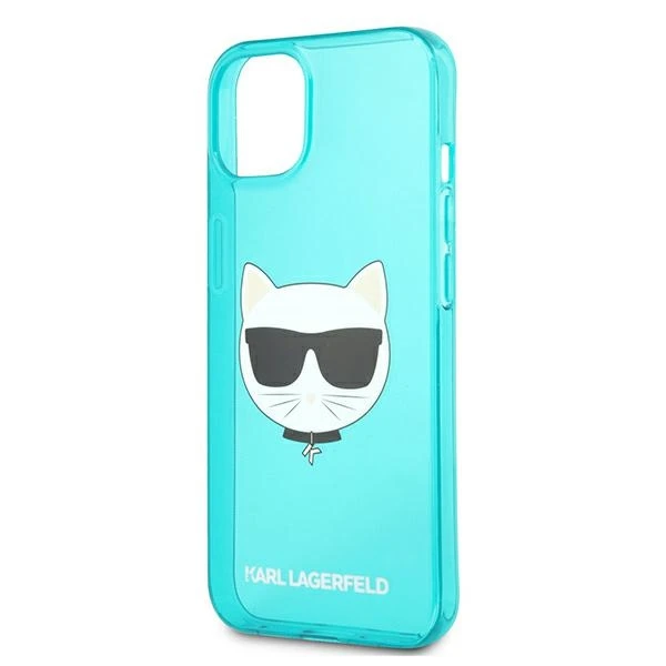 Karl Lagerfeld KIETAS DĖKLAS KLHCP13SCHTRB IPHONE 13 MINI BLIZGANTIS CHOUPETTE FUN Mėlynas