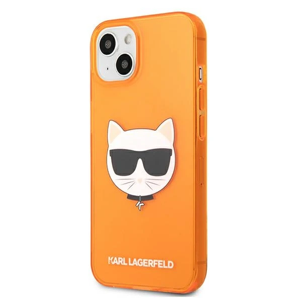 Dėklas Karl Lagerfeld iPhone 13 mini, oranžinis