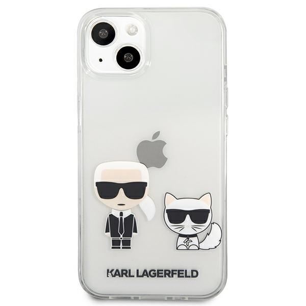 Skaidrus dėklas Karl Lagerfeld Karl & Choupette iPhone 13 mini
