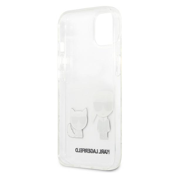 Skaidrus dėklas Karl Lagerfeld Karl & Choupette iPhone 13 mini