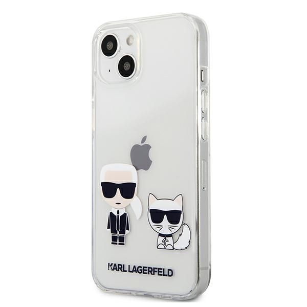 Skaidrus dėklas Karl Lagerfeld Karl & Choupette iPhone 13 mini