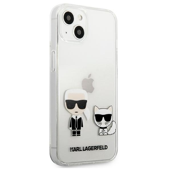 Skaidrus dėklas Karl Lagerfeld Karl & Choupette iPhone 13 mini