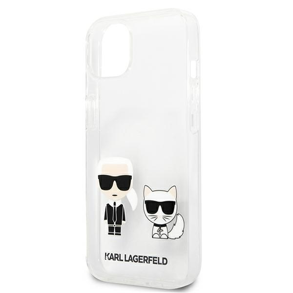 Skaidrus dėklas Karl Lagerfeld Karl & Choupette iPhone 13 mini