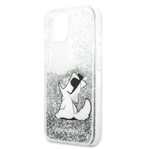 Karl Lagerfeld Apple Dėklas Nudient Thin V3 MagSafe skirtas iPhone 13 Pro Max juodos spalvos