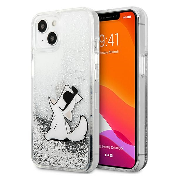 Karl Lagerfeld Apple Dėklas Nudient Thin V3 MagSafe skirtas iPhone 13 Pro Max juodos spalvos
