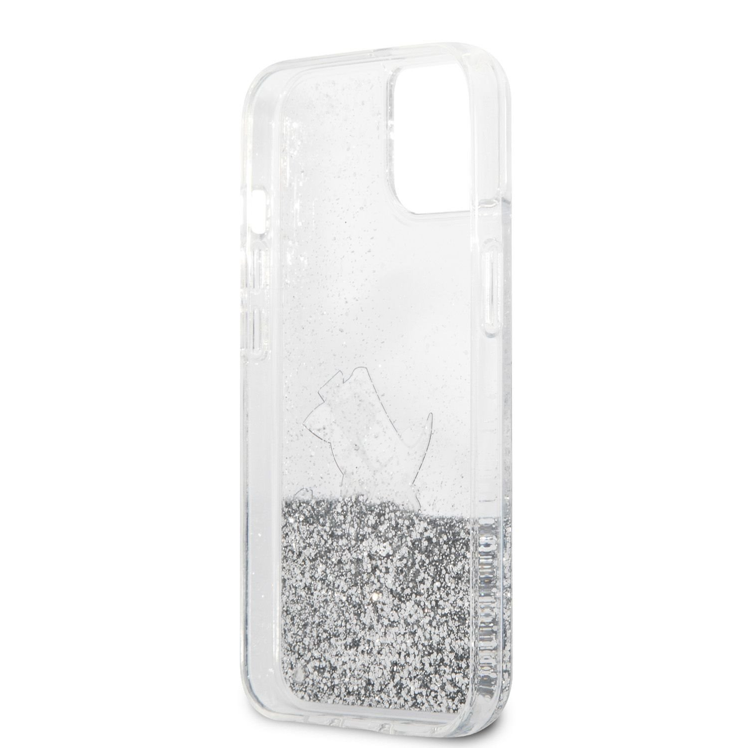 Karl Lagerfeld Apple Dėklas Nudient Thin V3 MagSafe skirtas iPhone 13 Pro Max juodos spalvos