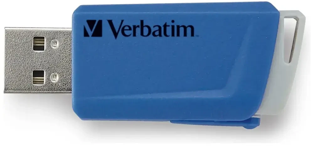 Karl Lagerfeld „Verbatim“ USB atmintinė, USB 3.0, 16 GB, „Store N Click“, įvairių spalvų, 49306, USB A, su ištraukiama jungtimi. 3 vnt. pakuotėje.